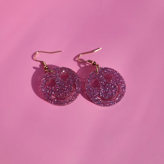 Simple Glitter Smiley Face