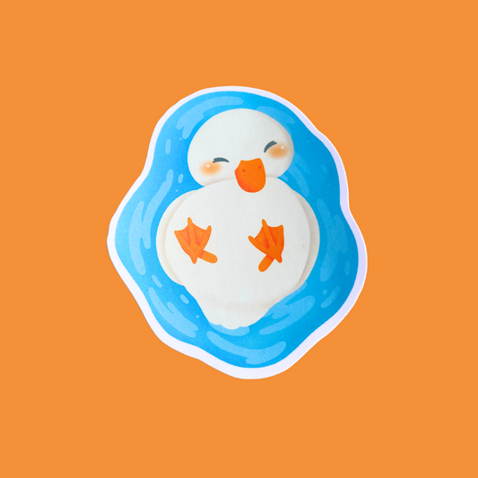 Duckling in a Pond Sticker