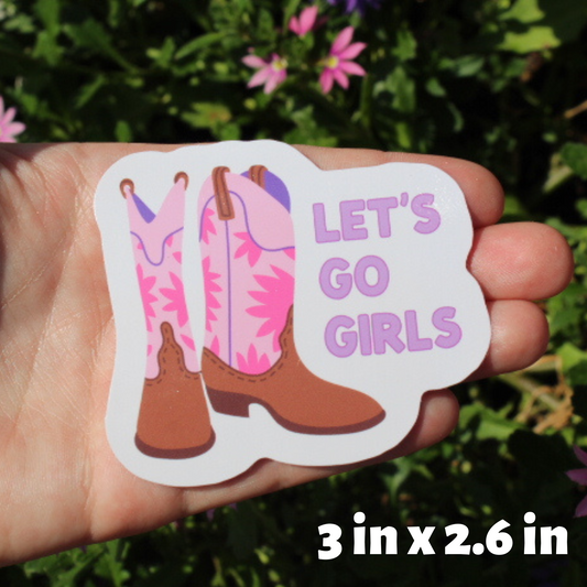 Let's Go Girls Sticker