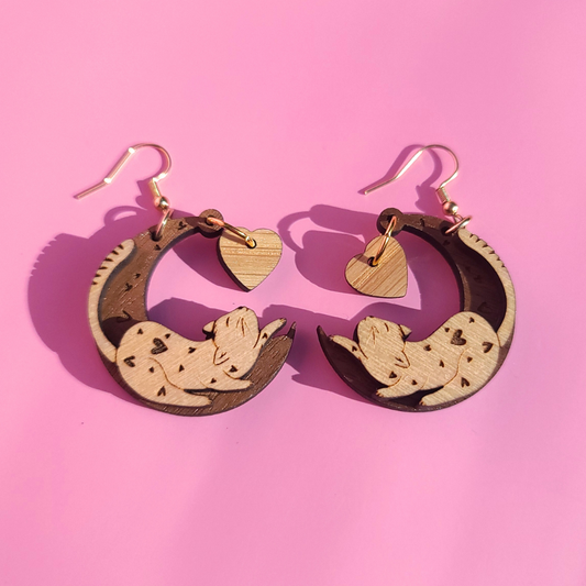 Love Cats on Crescent Moons