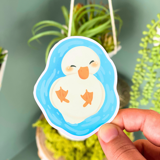 Duckling in a Pond Sticker