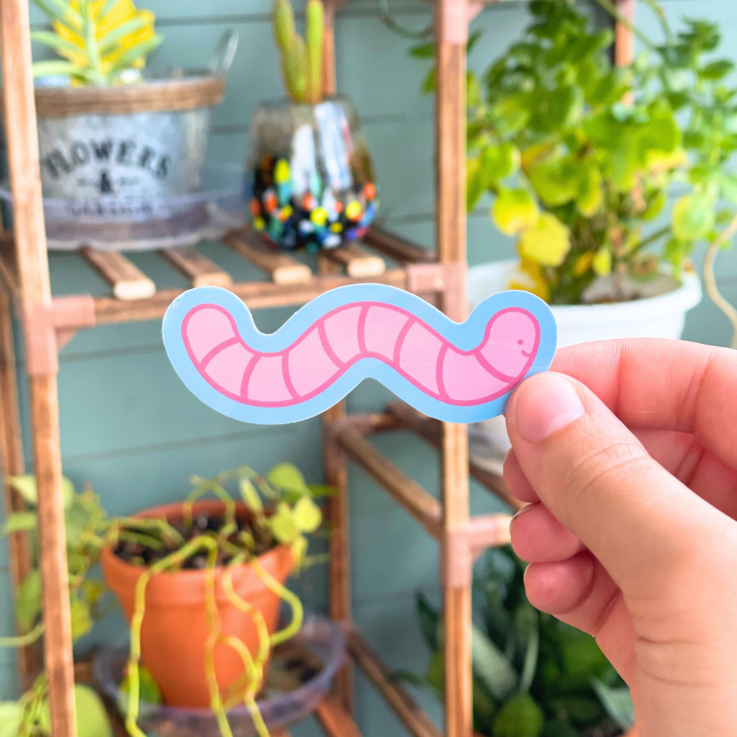 Earthworm Sticker