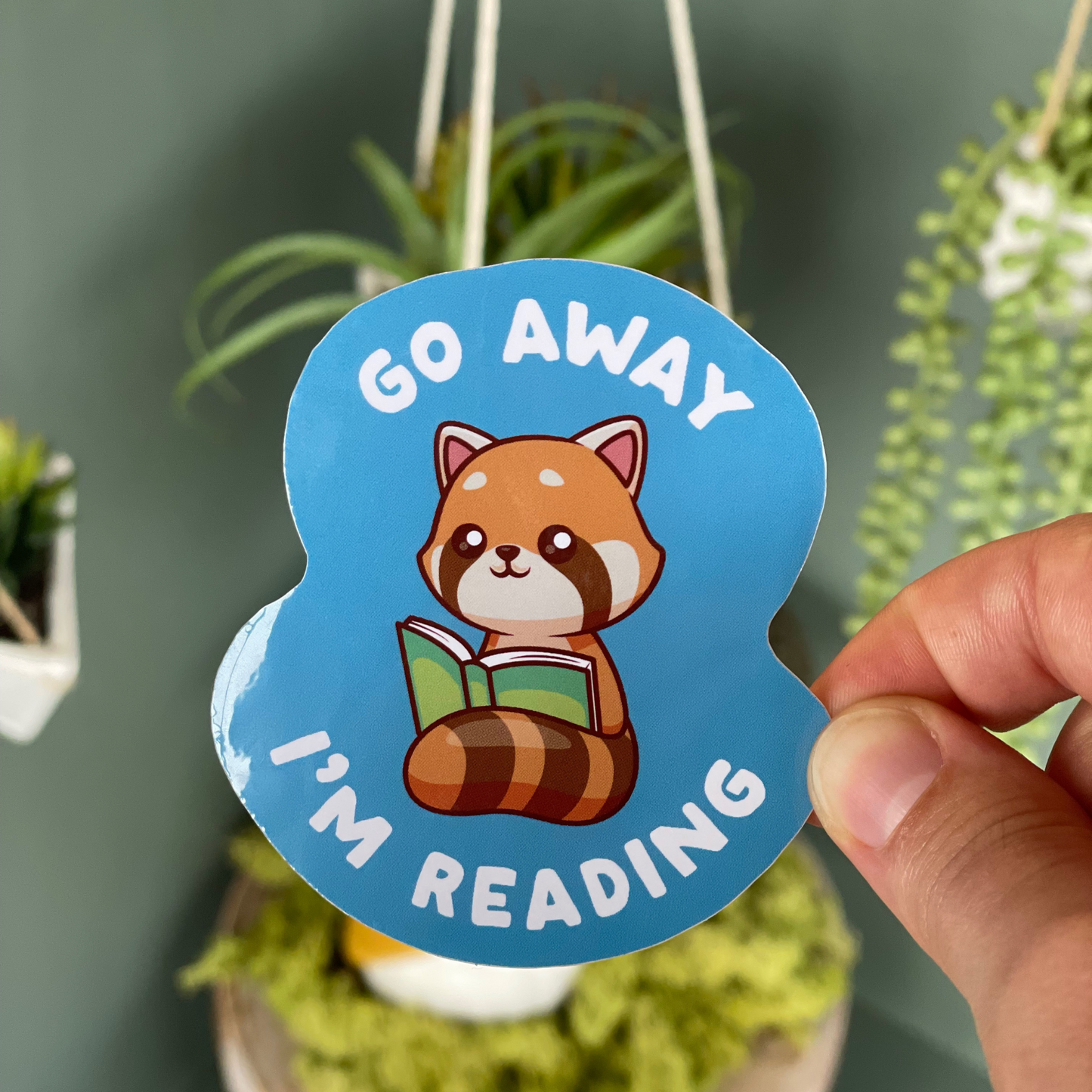 Go Away I’m Reading Sticker