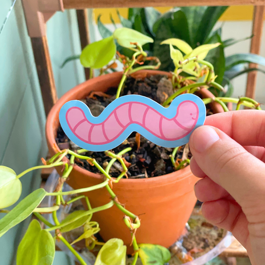 Earthworm Sticker