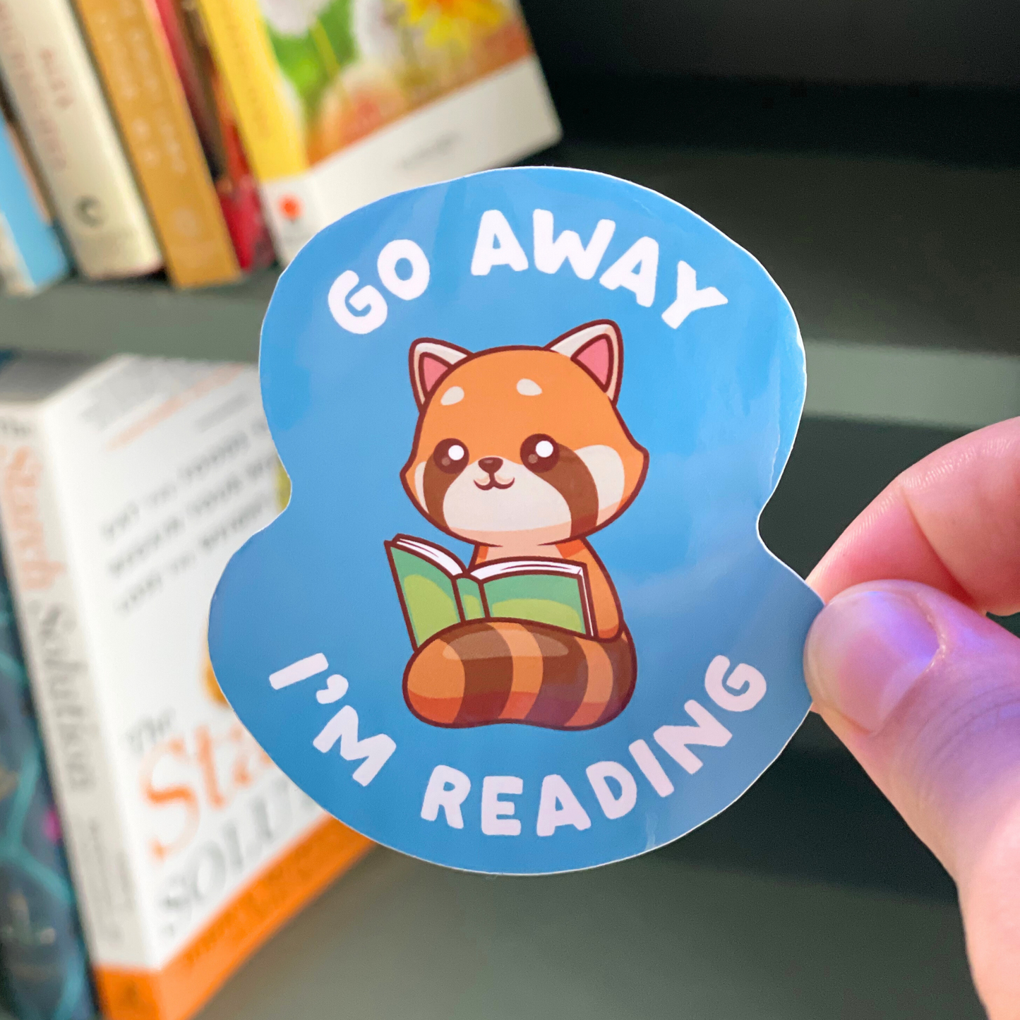Go Away I’m Reading Sticker