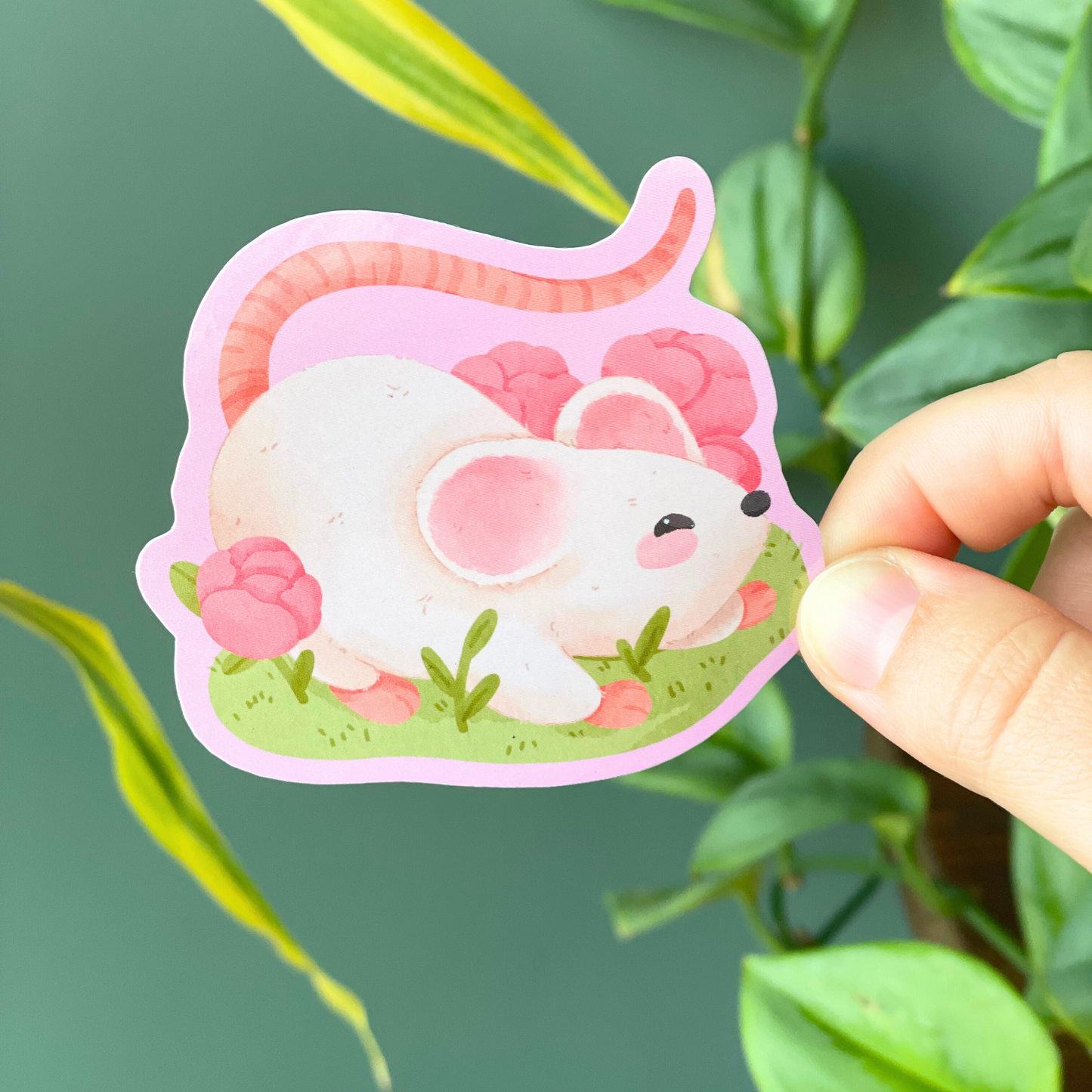 Rose Mouse Sticker