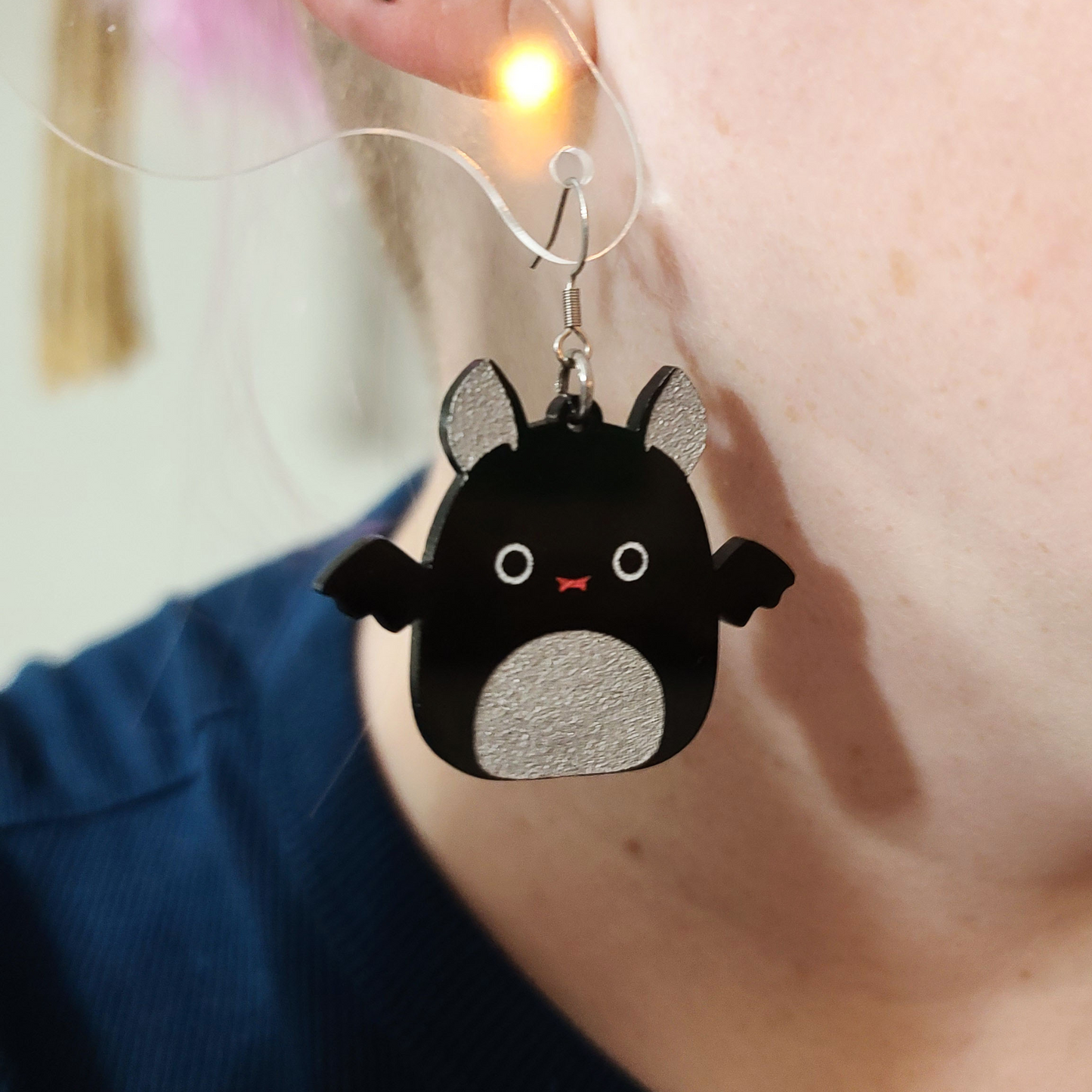 Squish Emily Bat - Earrings - Laser Cut