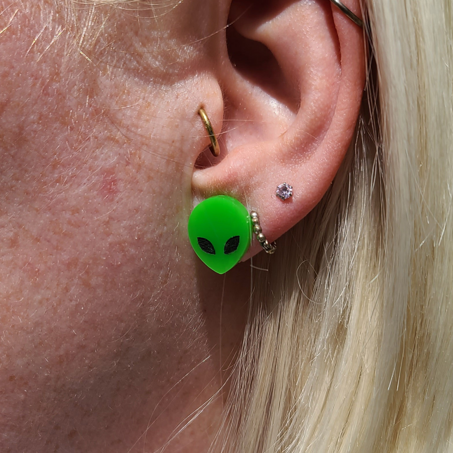 Alien Studs - Earrings - Laser Cut