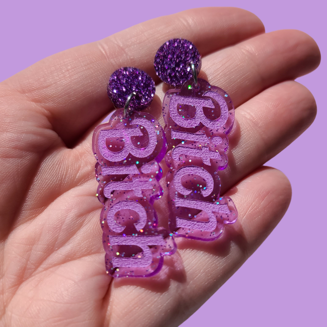 Bitch - Valentine's Day Earrings