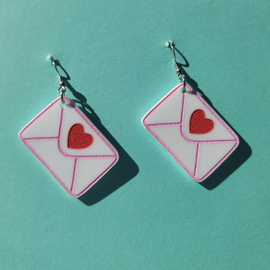 Love Envelope - Valentine's Day Earrings
