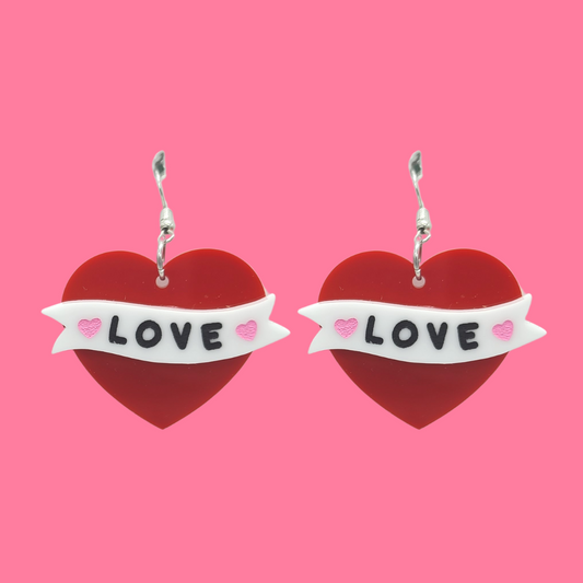 Love Hearts - Valentine's Day Earrings
