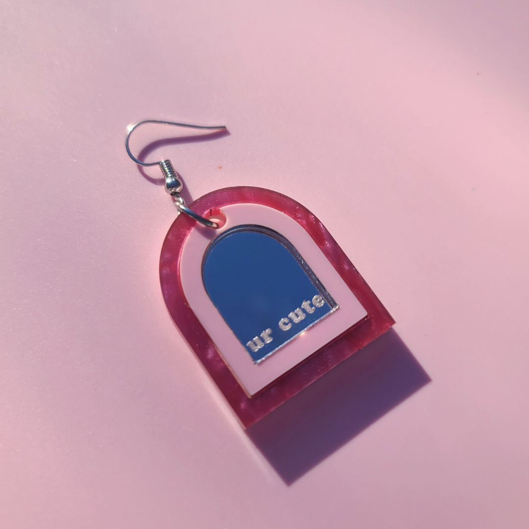 ur cute - Valentine's Day Earrings