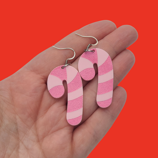 Candy Canes - Pastel Pink - Christmas