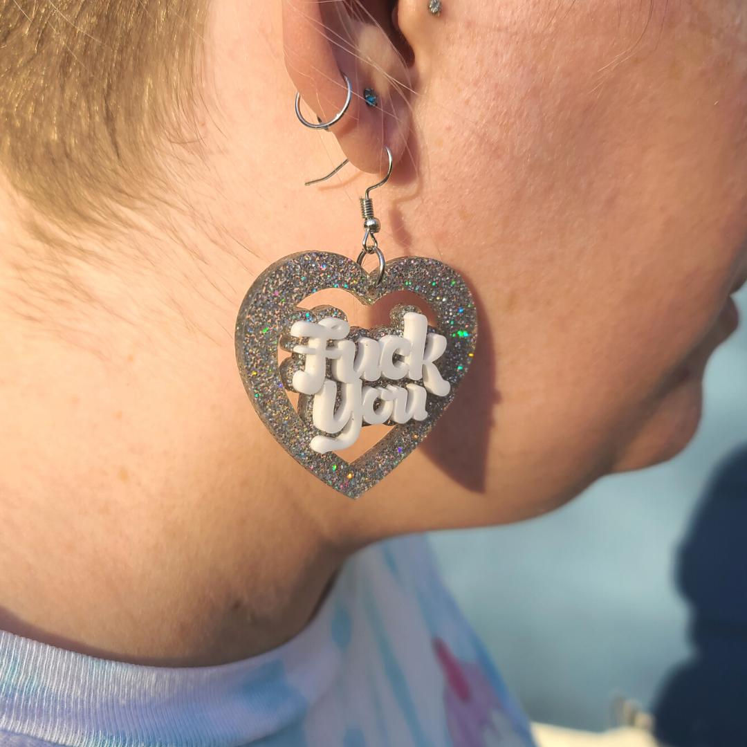 F*** You - Valentine's Day Earrings