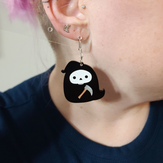 Squish Reaper - Earrings - Laser Cut