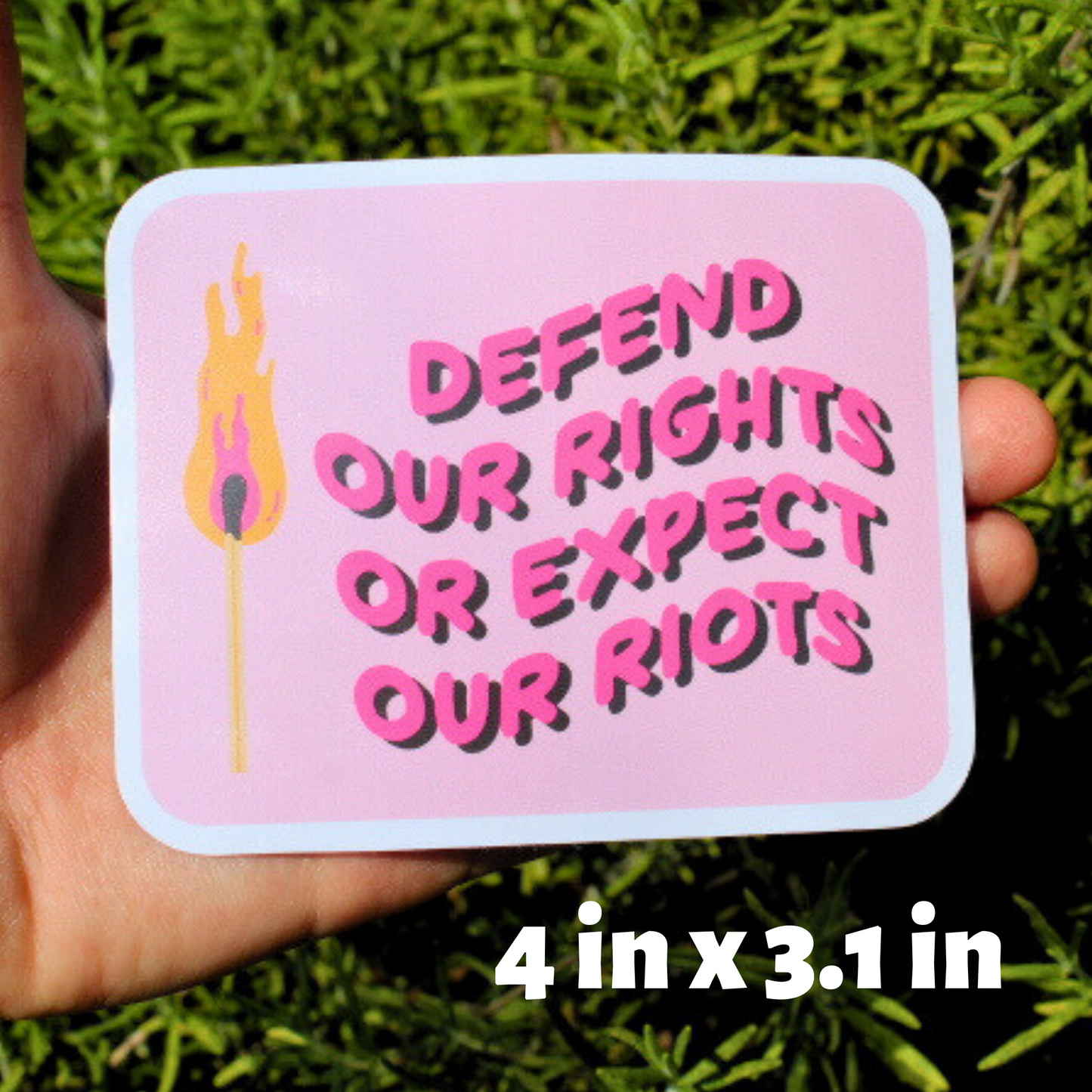 Defend Our Rights Or Expect Our Riots Sticker