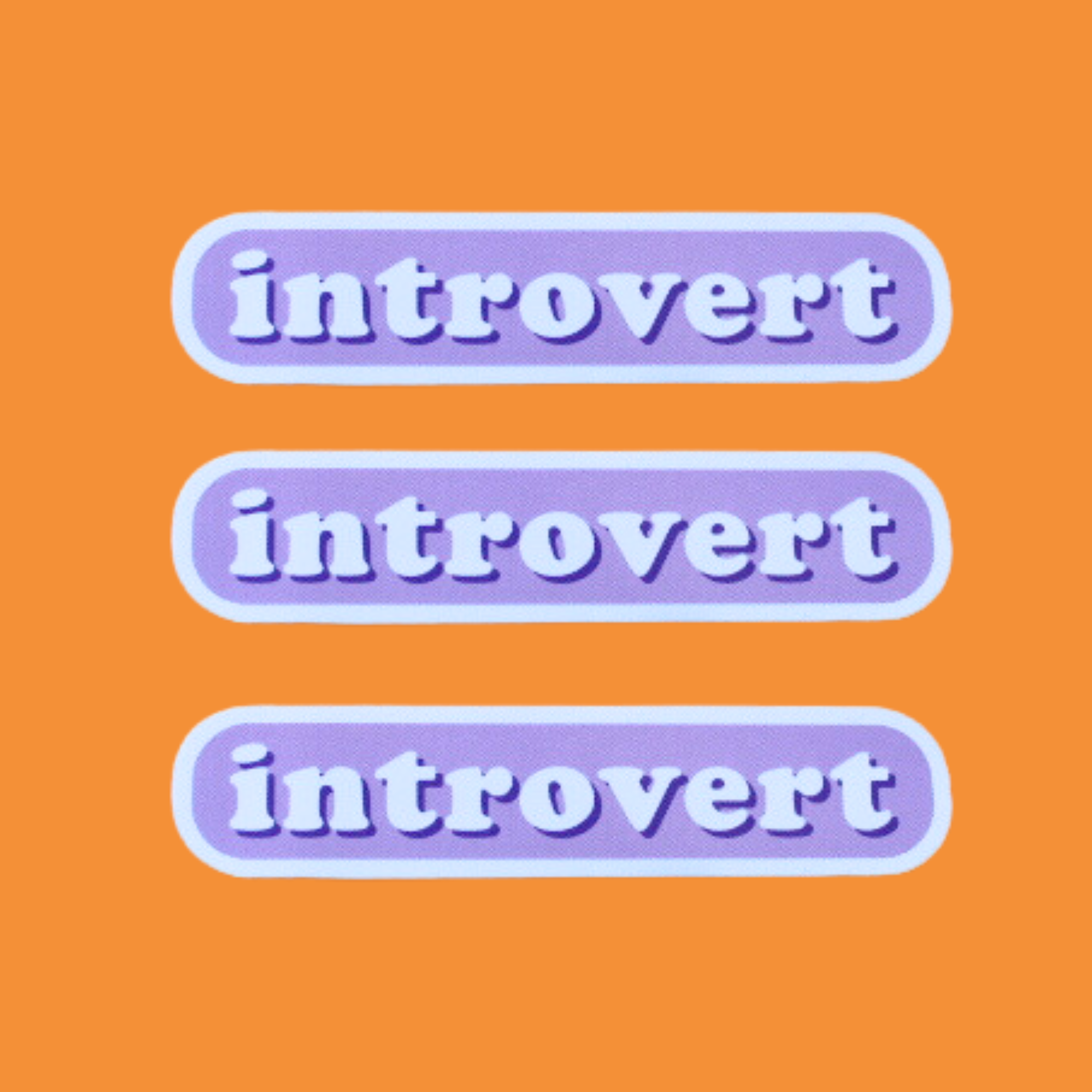 Introvert Sticker Introvert Sticker – MiniKitty