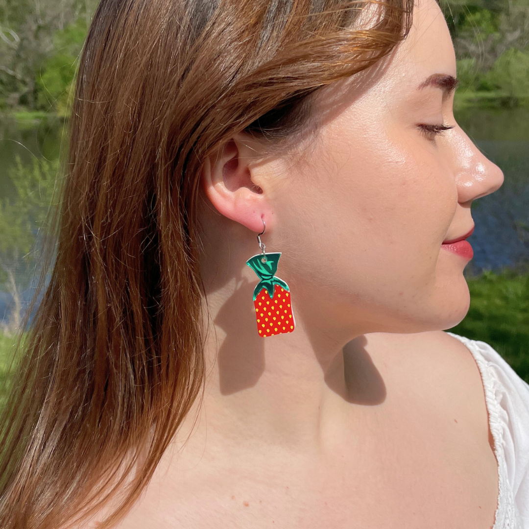 Strawberry Candy Earrings