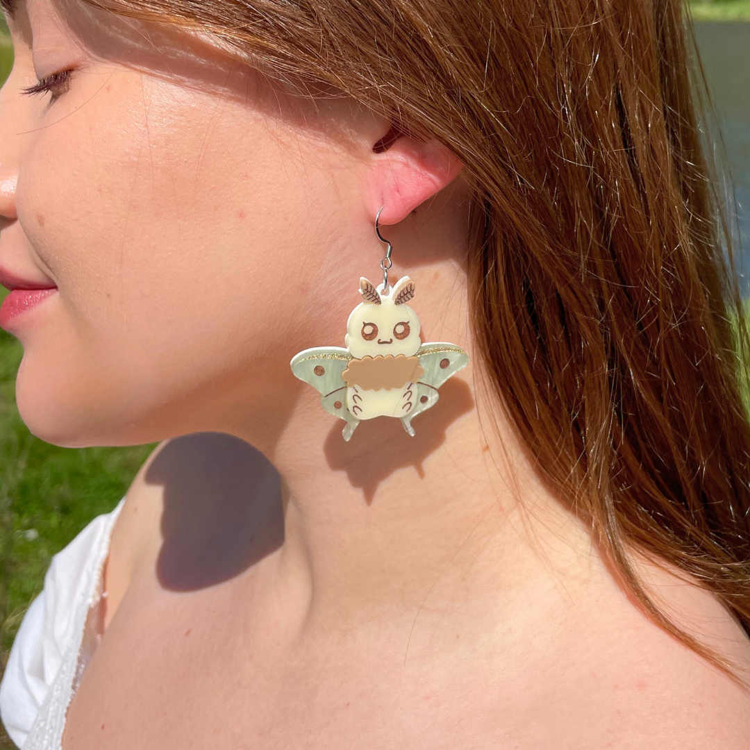 Moth Earrings