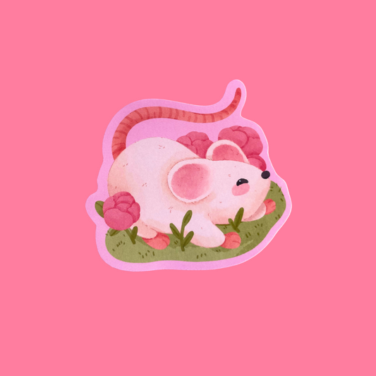 Rose Mouse Sticker