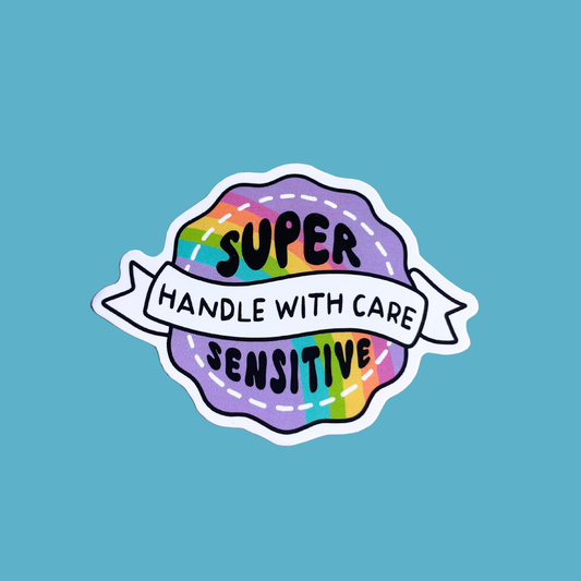 Super Sensitive Handle With Care Sticker