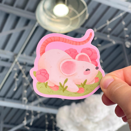 Rose Mouse Sticker