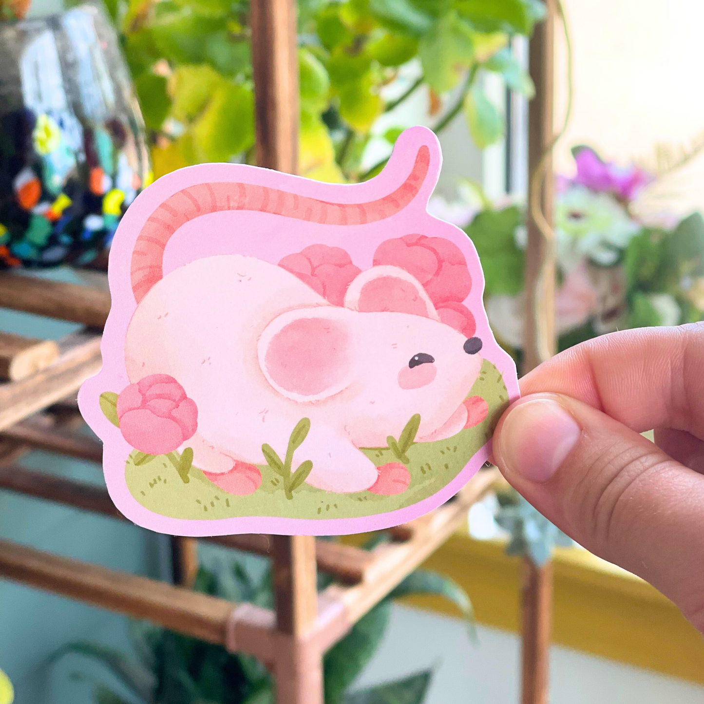 Rose Mouse Sticker