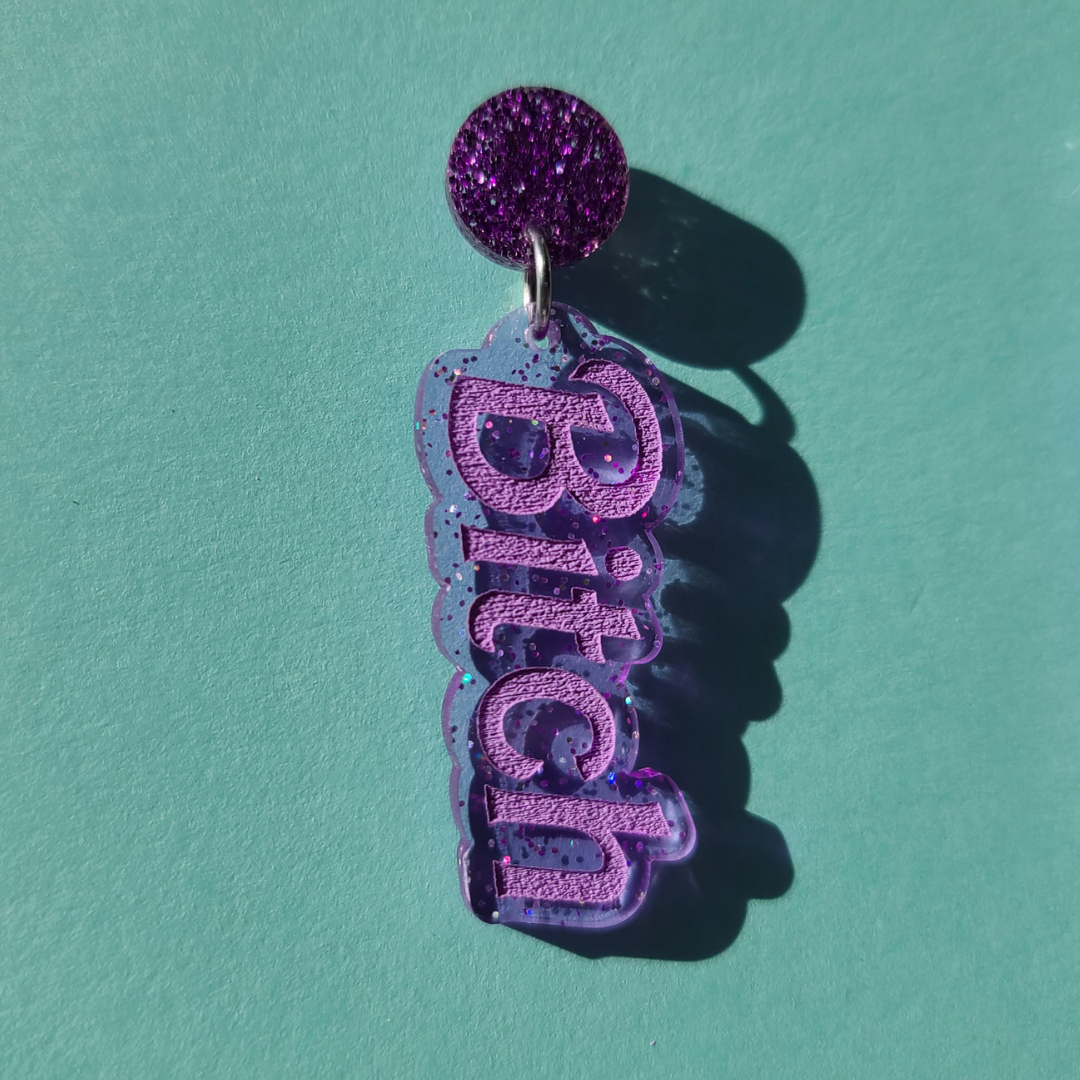 Bitch - Valentine's Day Earrings