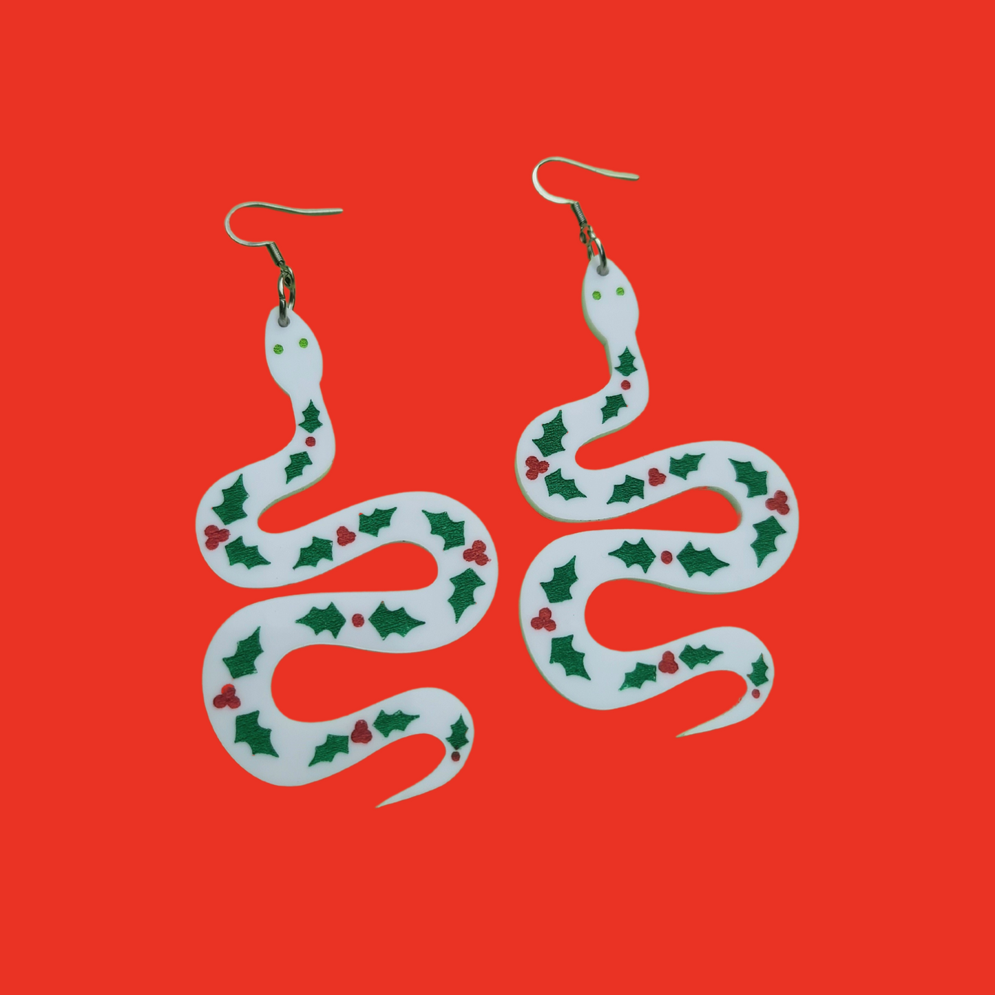 Christmas Snakes with Holly - Christmas