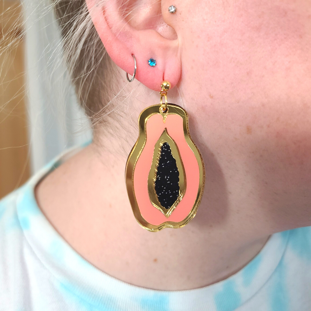 Papayas - Valentine's Day Earrings