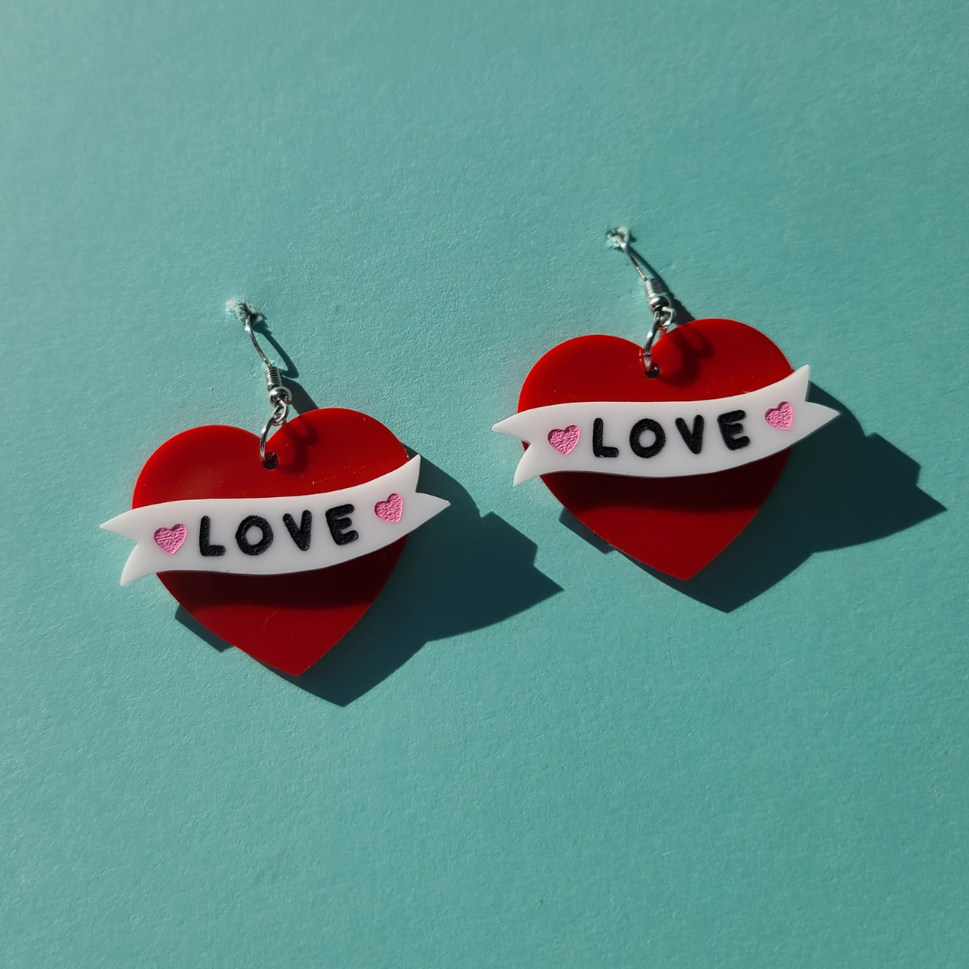 Love Hearts - Valentine's Day Earrings