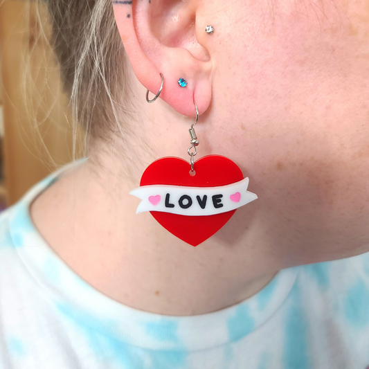 Love Hearts - Valentine's Day Earrings