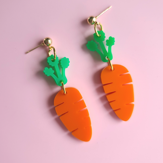 Carrots - Earrings - Laser Cut