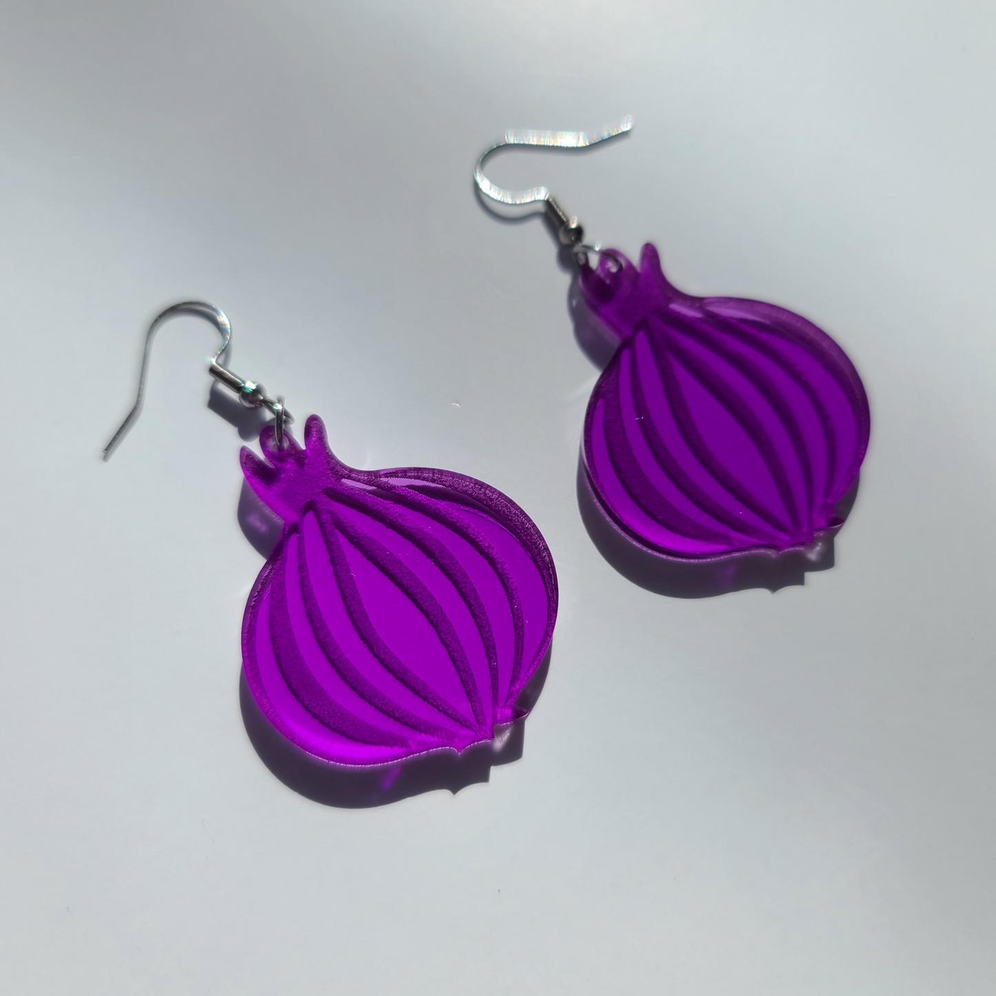 Purple Onions - Earrings - Laser Cut