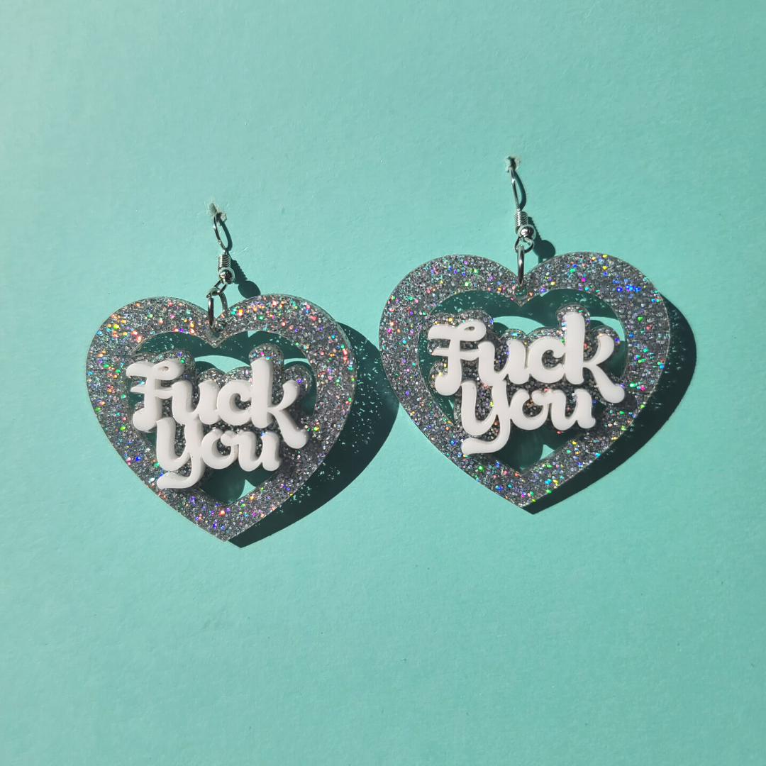 F*** You - Valentine's Day Earrings