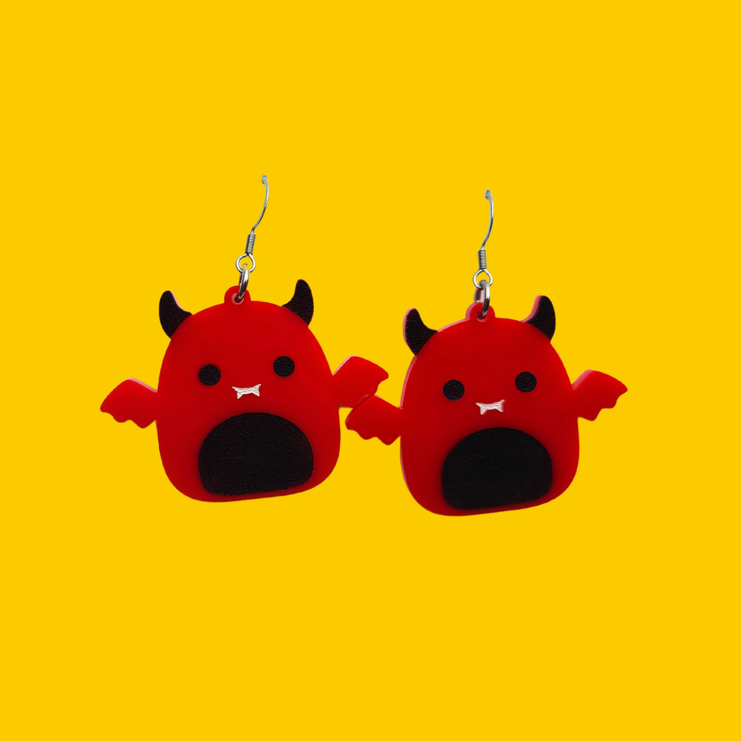 Squish Devil - Earrings - Laser Cut