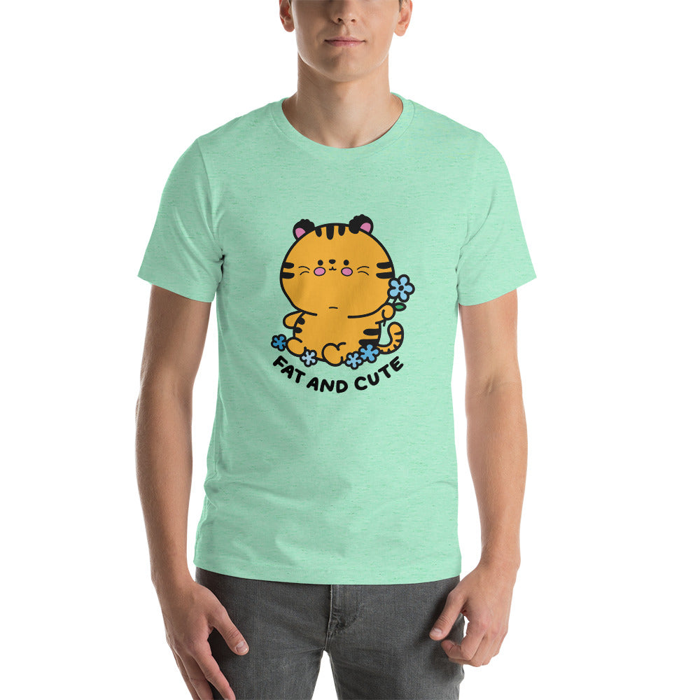 Fat and Cute Tiger Short-sleeve unisex t-shirt