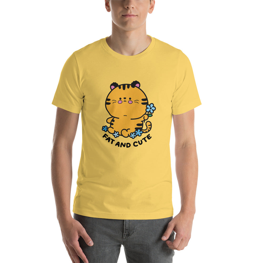Fat and Cute Tiger Short-sleeve unisex t-shirt
