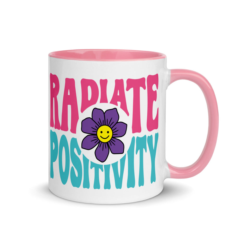 Radiate Positivity Mug with Color Inside